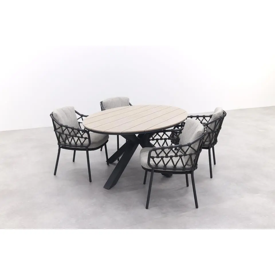 4 Seasons Calpi / GI Edison 180 x 115 cm. tafel - ovale tuinset