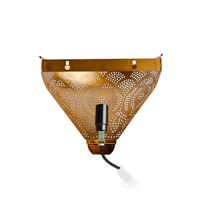 Oosterse wandlamp goud met lichteffect - Zayn