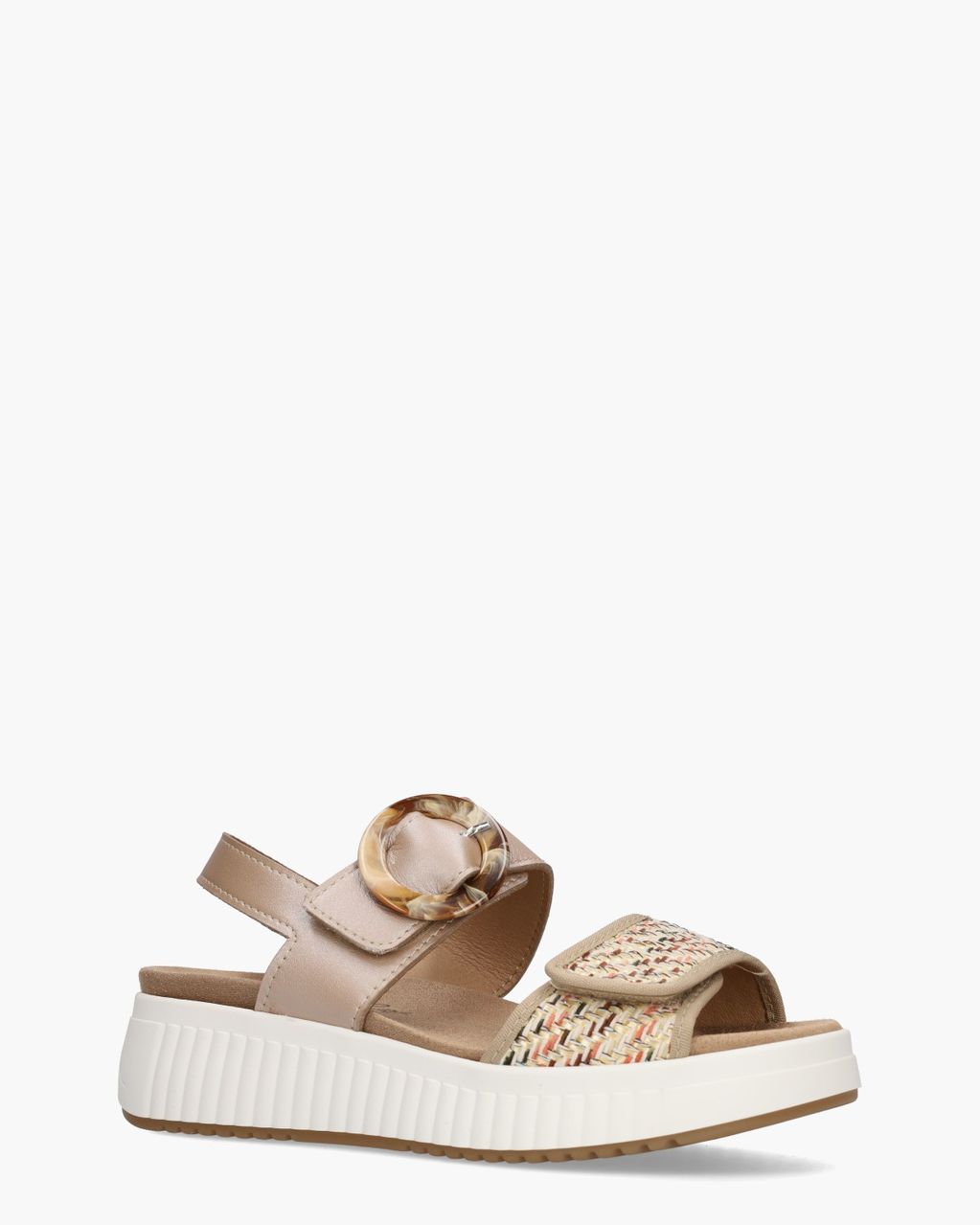Cypres Zofia Beige/Multi Damessandalen