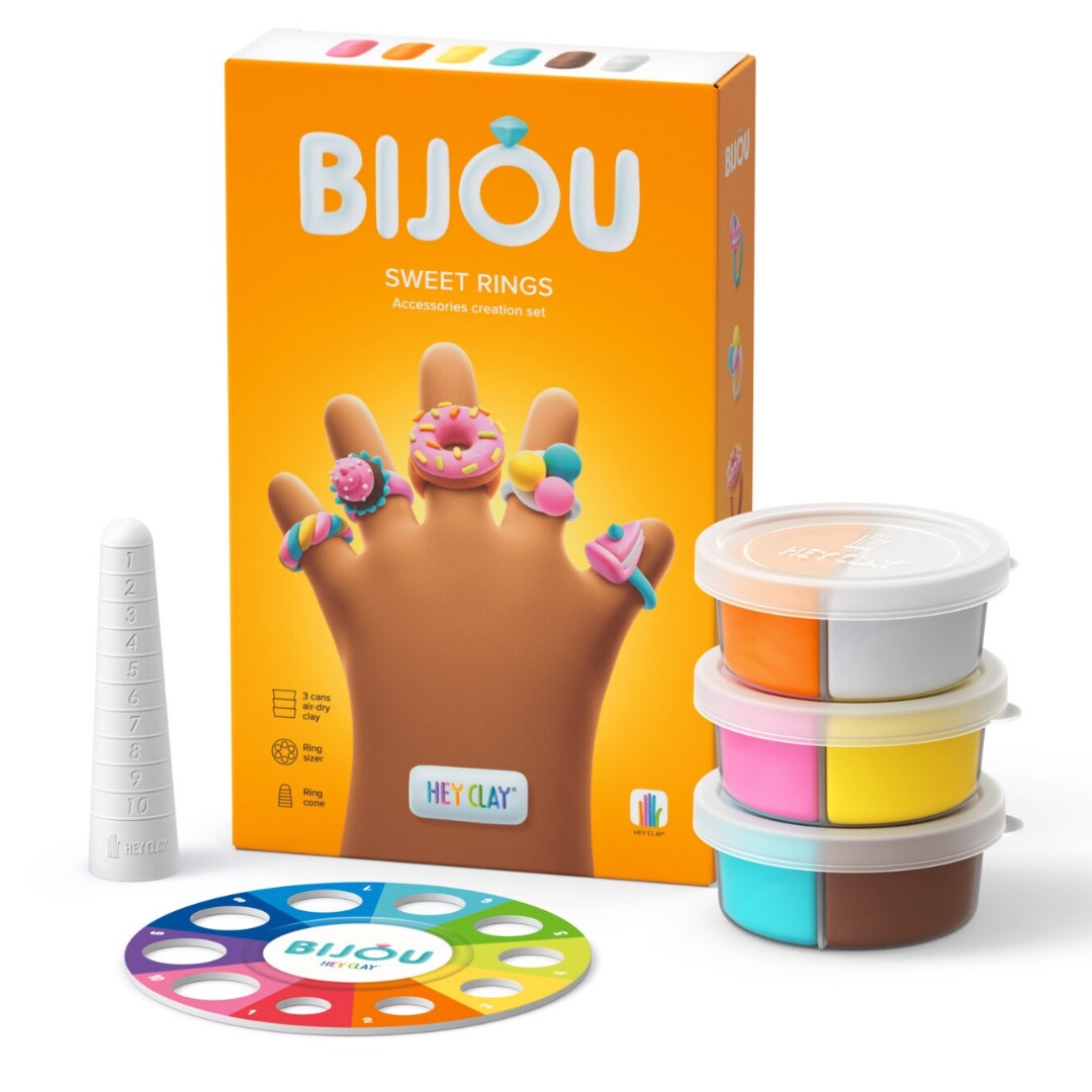 Hey clay boetseerklei bijou - sweet rings