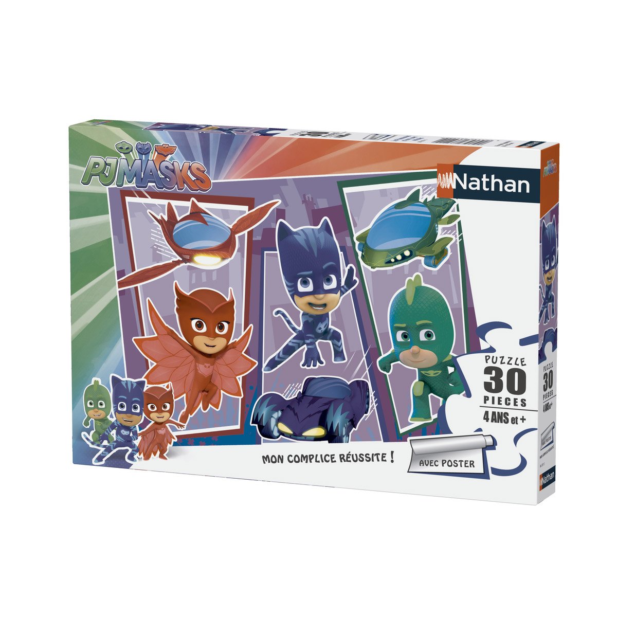 Puzzle 30 pièces Véhicules Pyjamasques