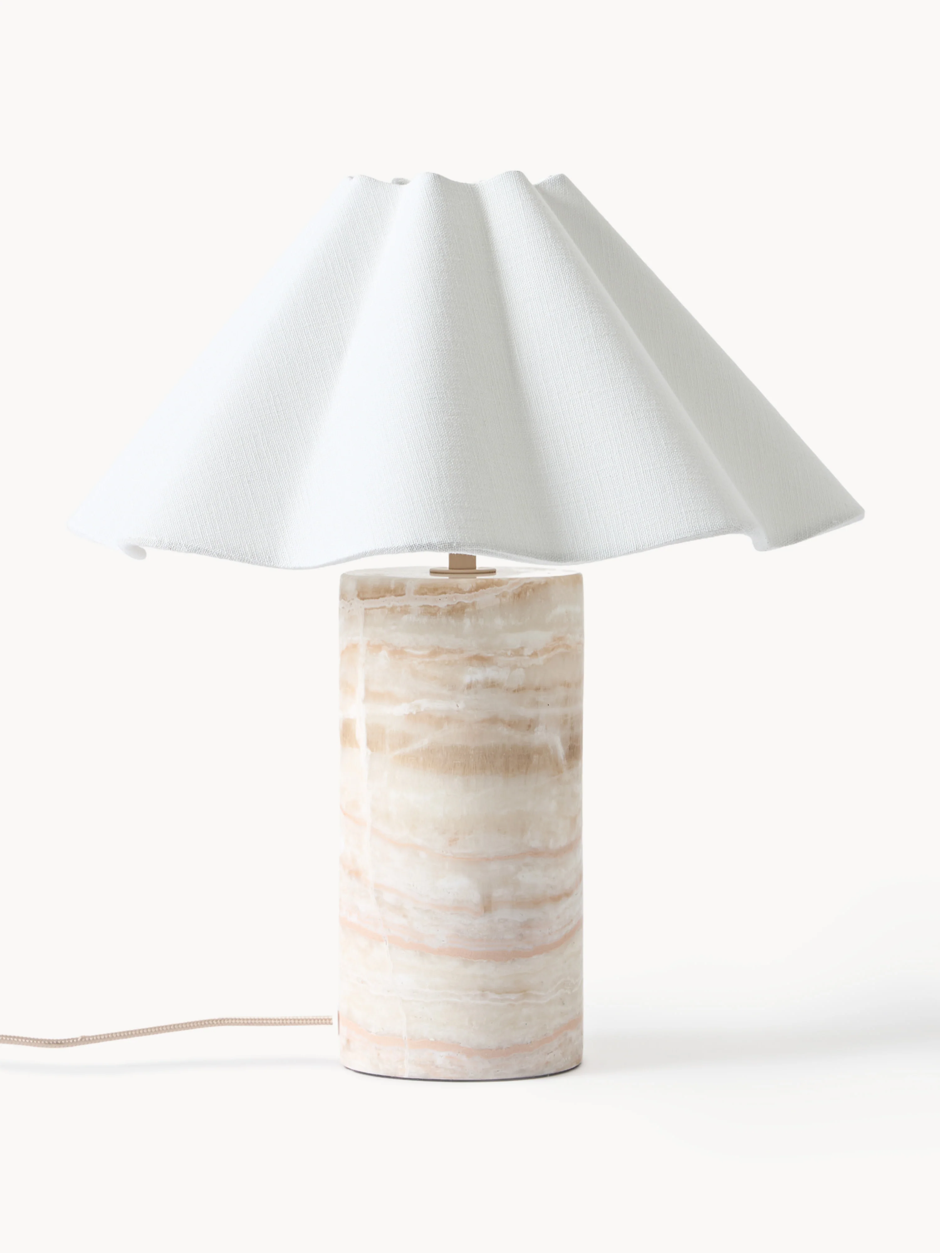 Dimbare LED tafellamp Arya met marmeren voet
