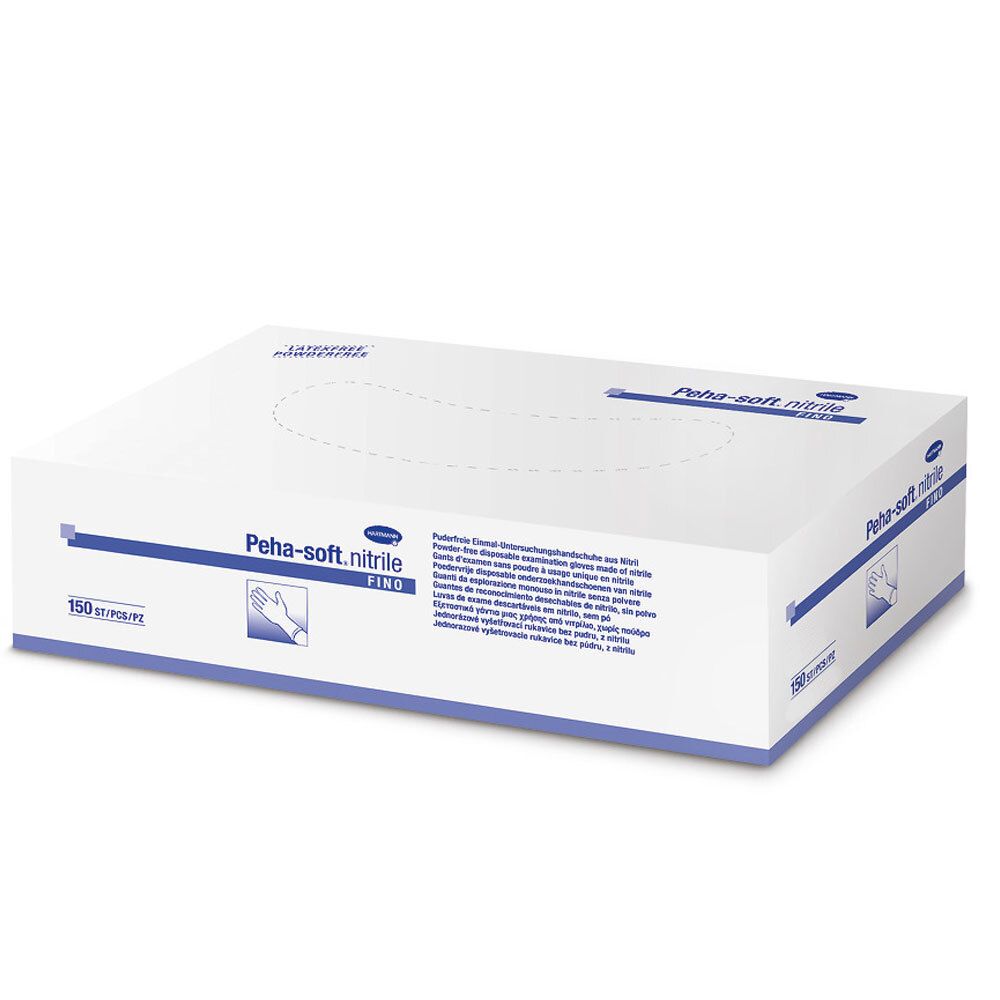 Peha-soft® nitrile fino puderfrei Untersuchungshandschuhe Gr. XS 5 - 6