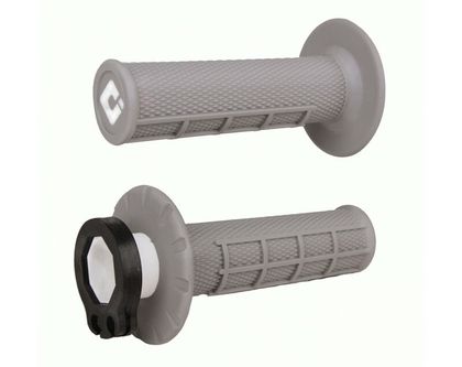 Poignées de guidon Odi Revêtements MX V2 Lock-On semi-gauffré - gris Universel