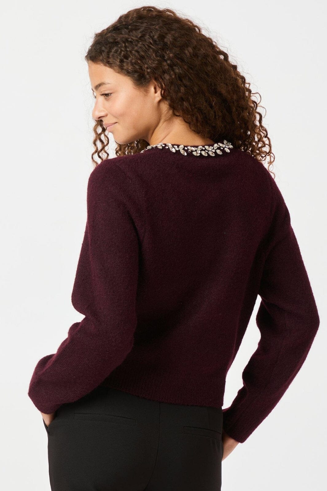 Neo Noir Marie Stone Knit Cardigan 163850