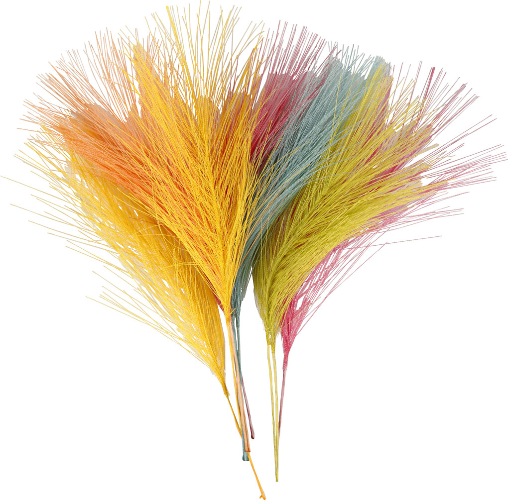 Kunstige Fjer - L 15 CM - B 8 CM - Flere Farver - 10 Stk