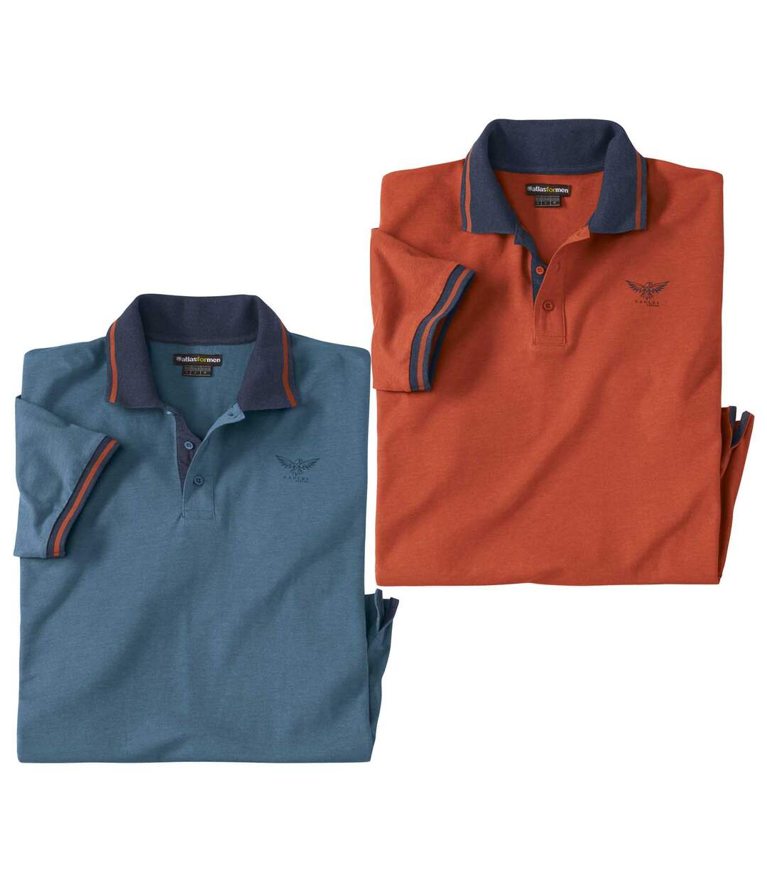 Lot de 2 Polos Jersey Eagles Canyon