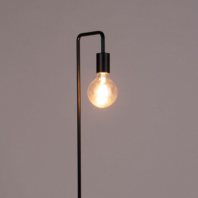 Moderne vloerlamp zwart rond 145cm - Facil