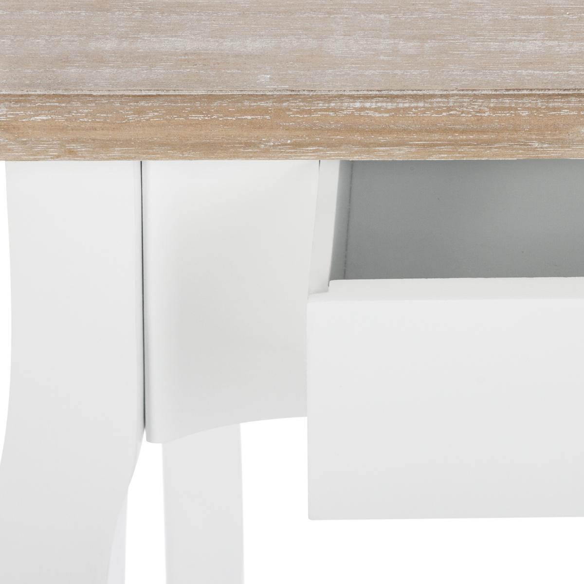 CONSOLE CHRYSA 2 TIROIRS BLANC