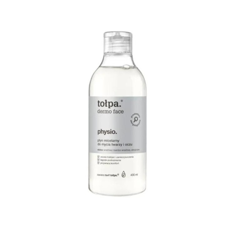 Tołpa Dermo Face Physio. Micellaire vloeistof voor het wassen van gezicht en ogen 400 ml