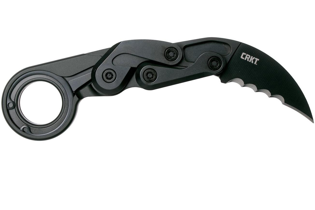 CRKT Provoke 4040V Serrated Kinematic Karambit zakmes, Joe Caswell design