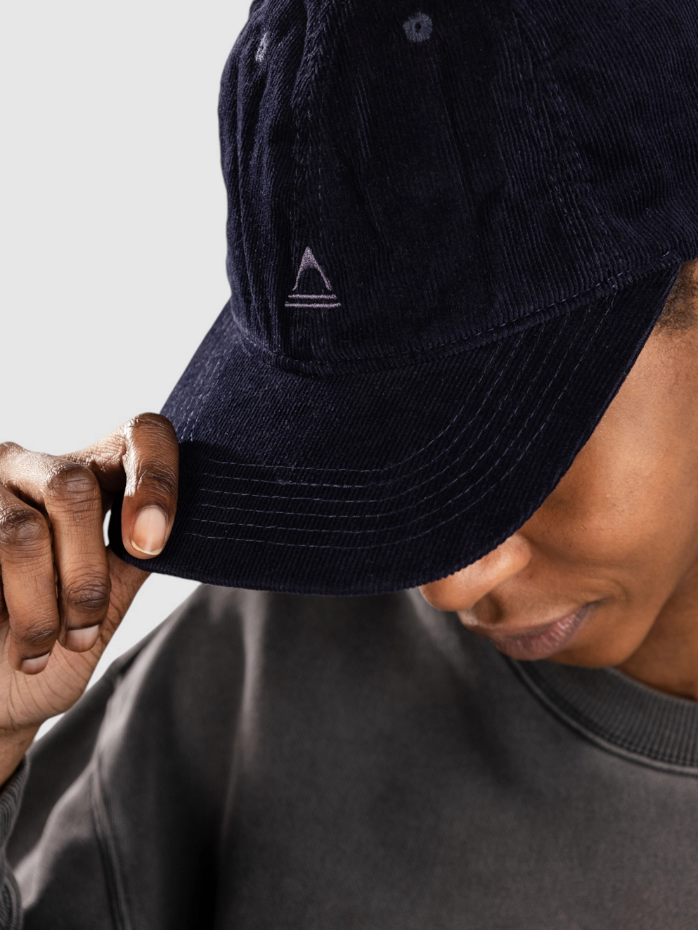 Passenger Fade Recycled Cord 6 Panel Cap deep navy