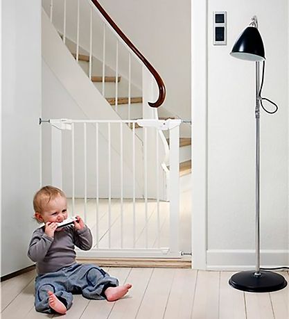 BabyDan Sikkerhedsgitter Premier m. 2 Forl?ngere - 86-93,3 cm -