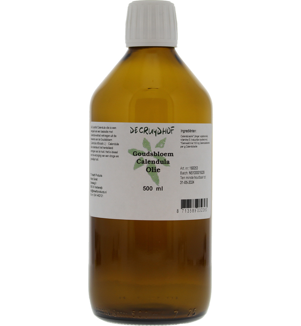De Cruydhof Calendula/goudsbloem olie (500 ml)