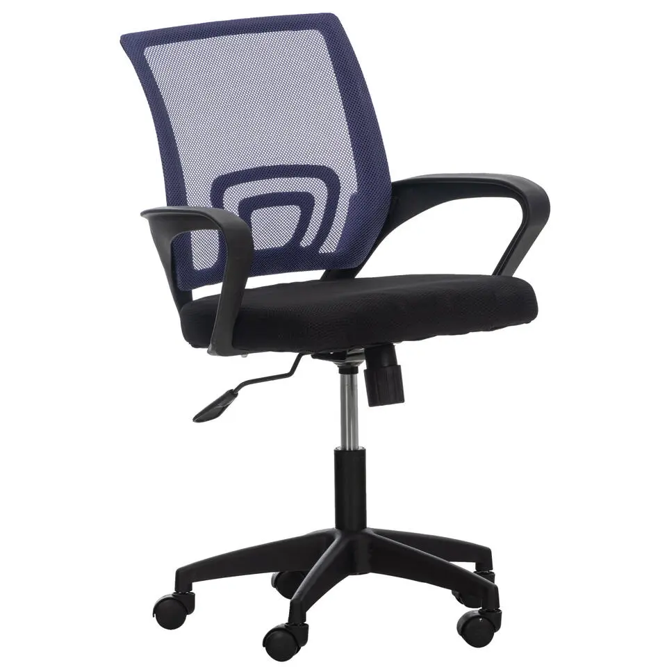 CLP Bureaustoel Auburn zwart Frame - Microfiber - purper