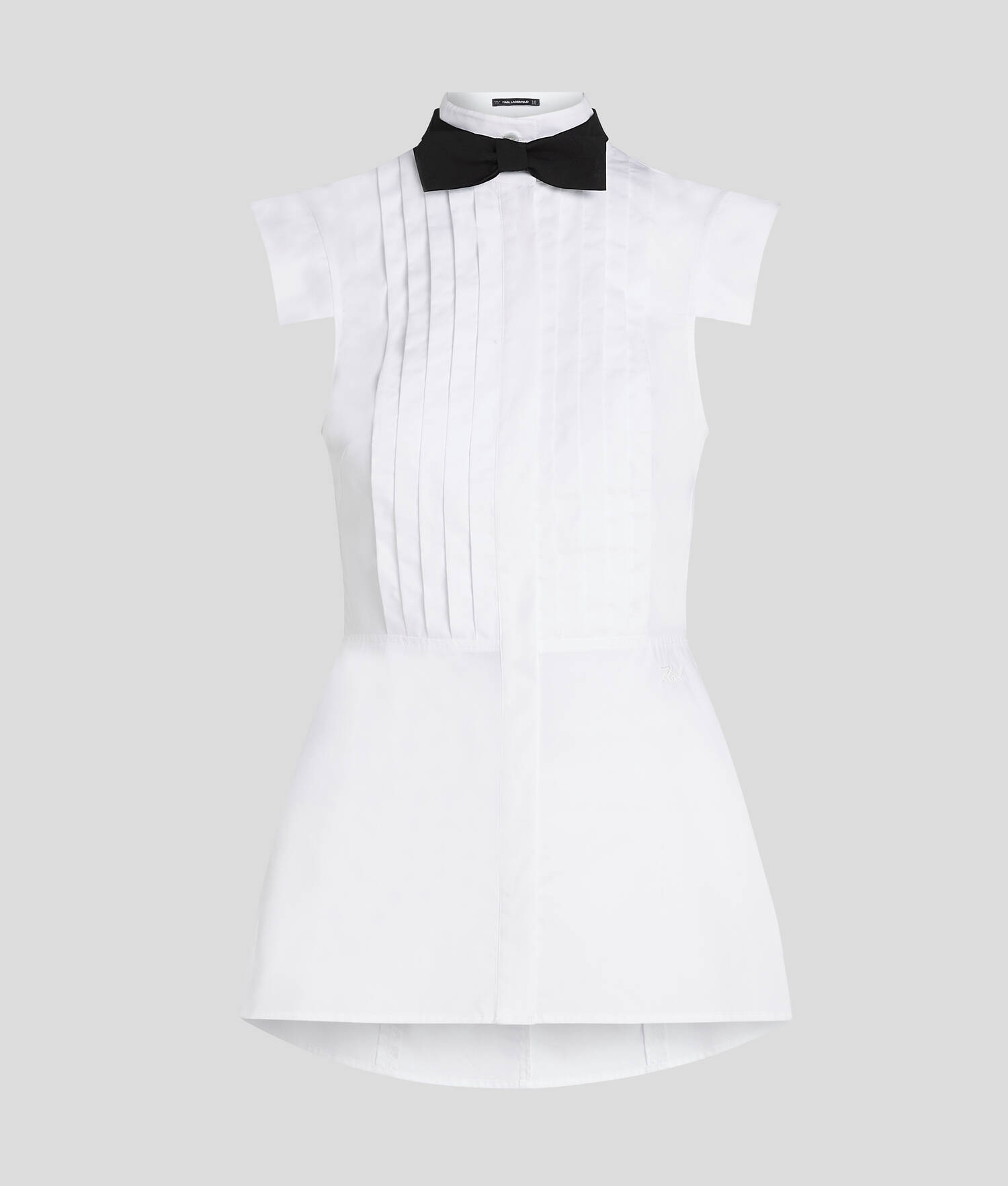 BLOUSE À NŒUD SANS MANCHES - Blanc