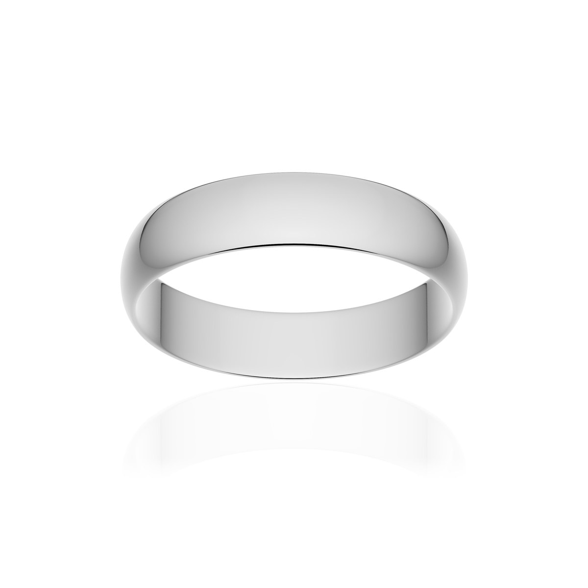 Alliance or 375 blanc poli ruban 4,5mm