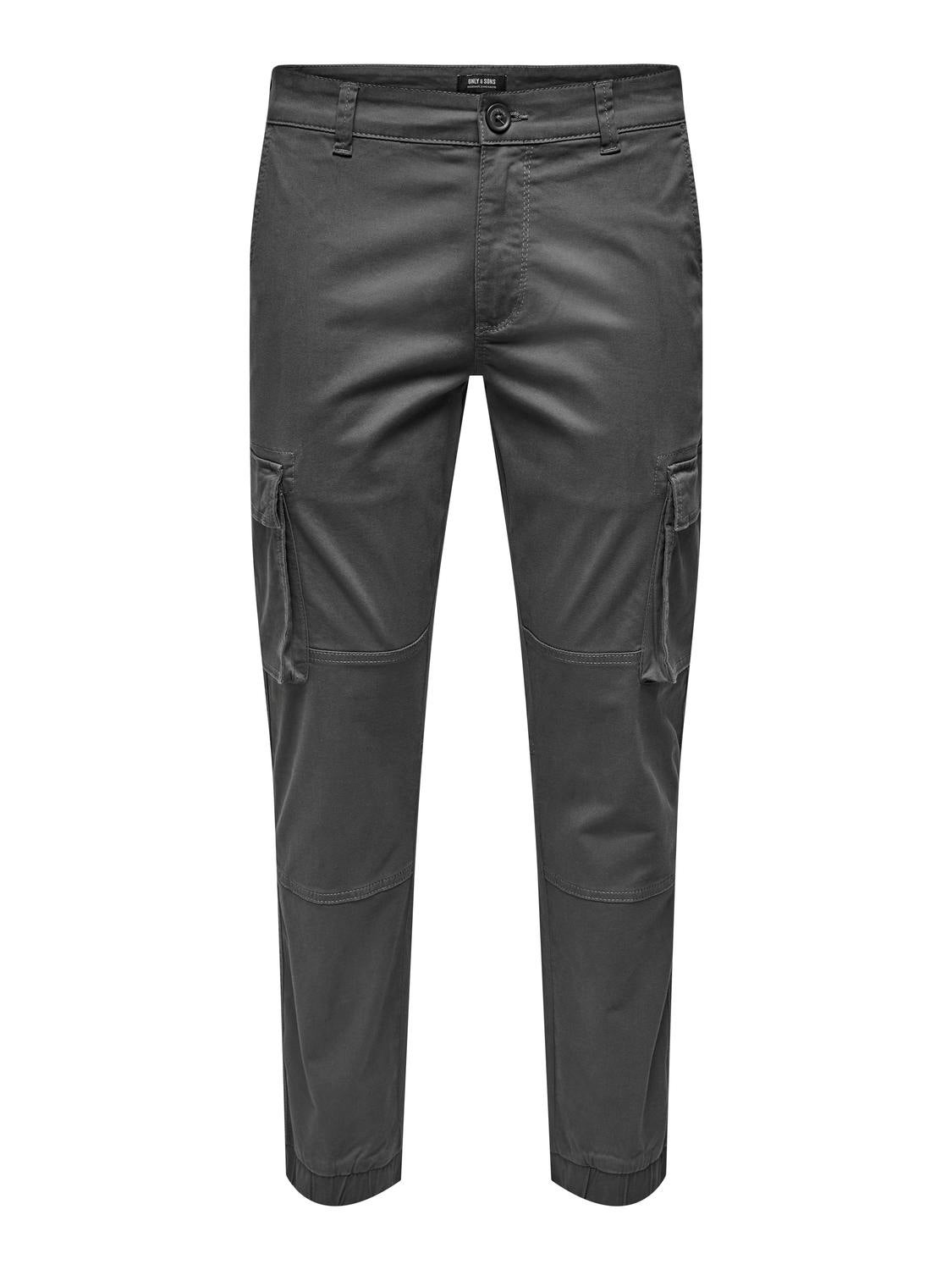 ONSCAM Verjüngt Cargo-Hose Grey Pinstripe