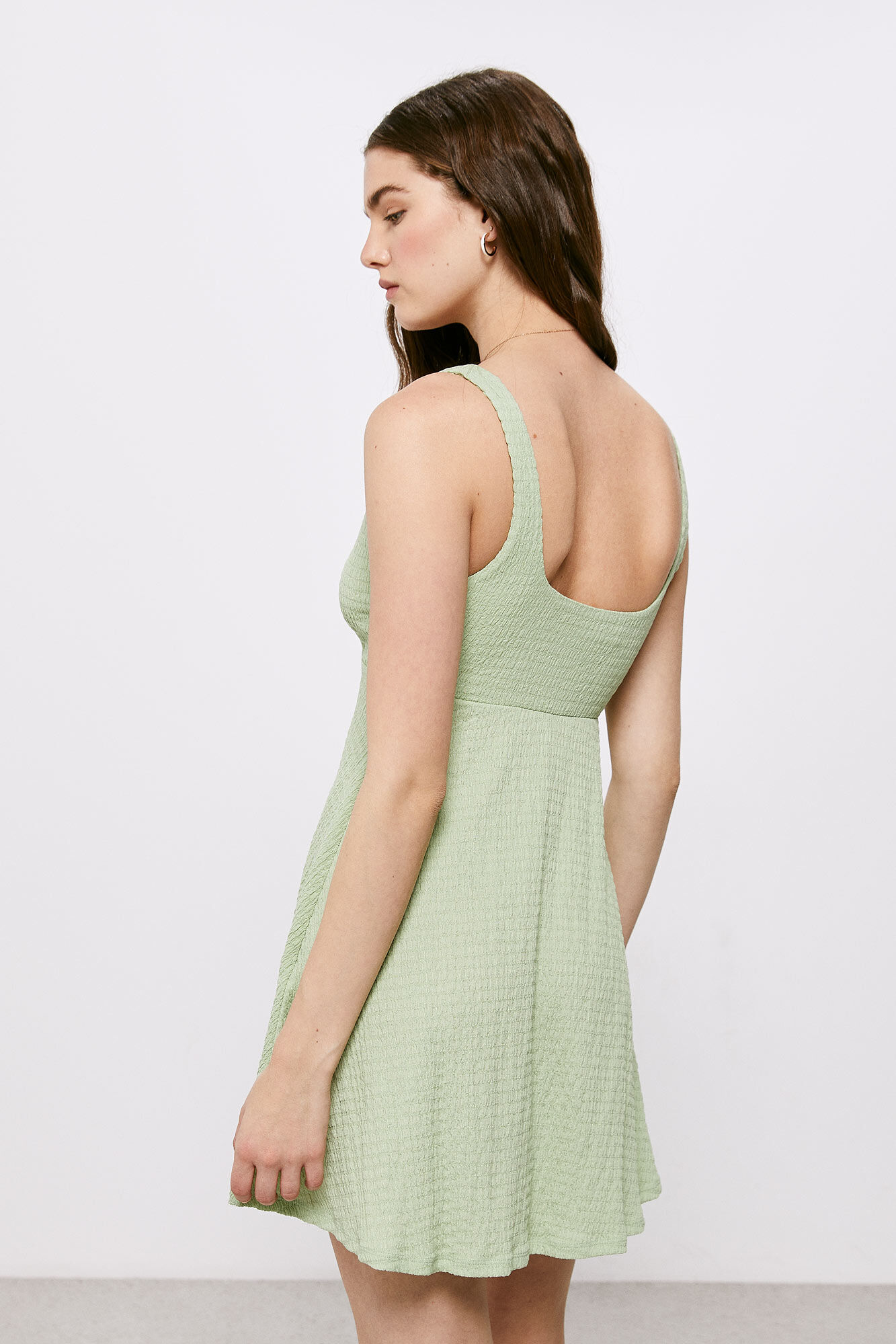 Vestido Wake - cáqui claro