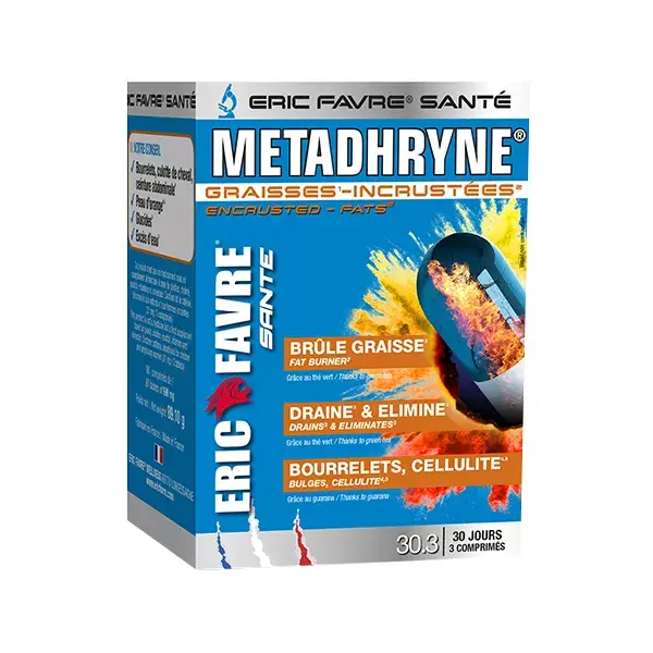 Eric Favre Fat Burner Metadhryne Gordura Resistente 60 comprimidos