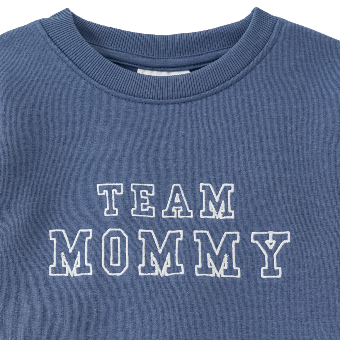 Famy Kinder Sweatshirt mit Schriftzug blau