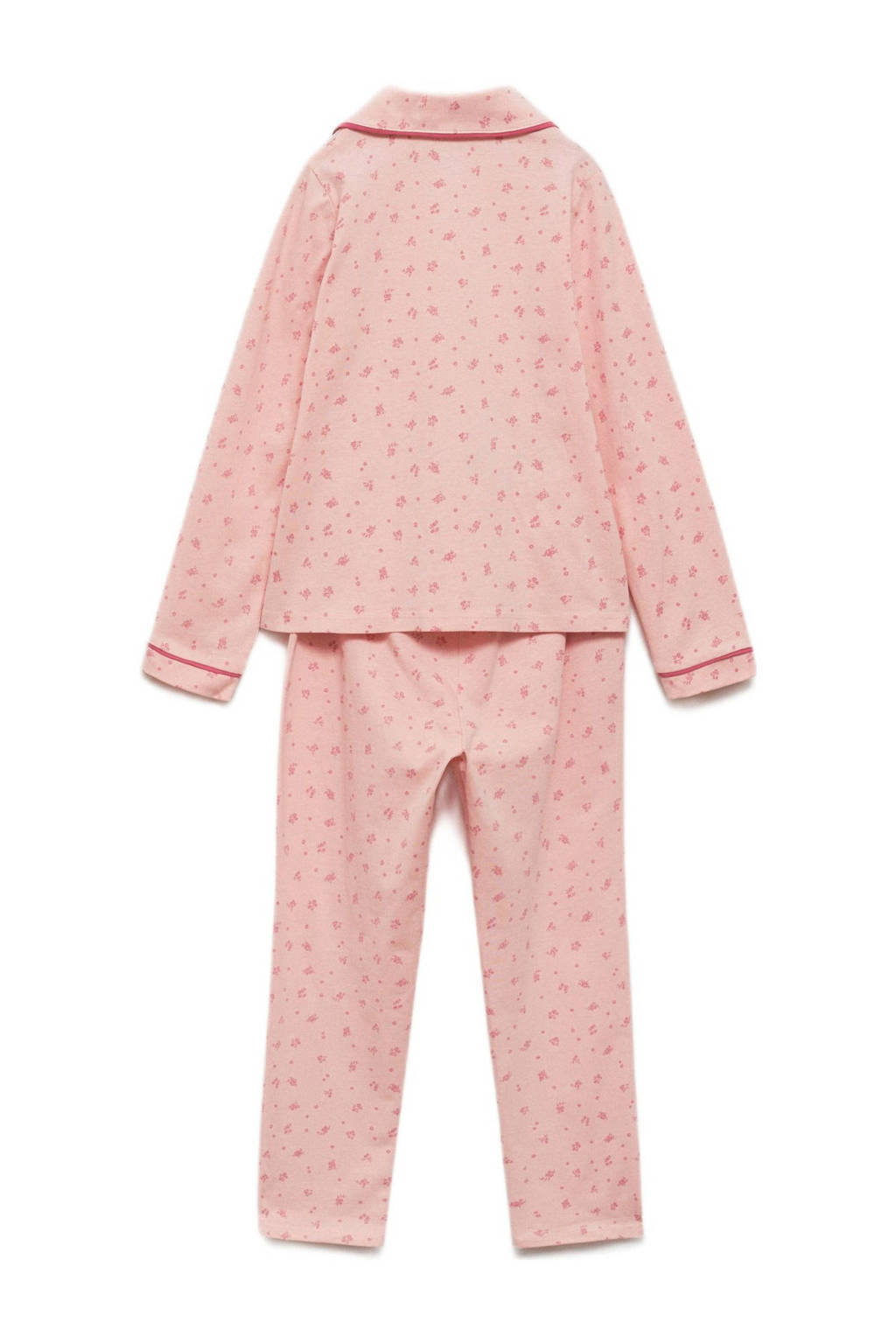 Mango Kids pyjama met all over print zalmroze