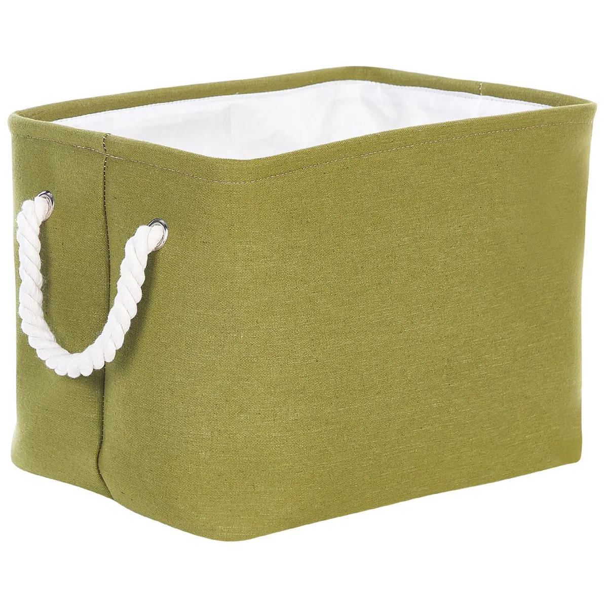 Beliani Paniers DARQAB en polyester vert olive