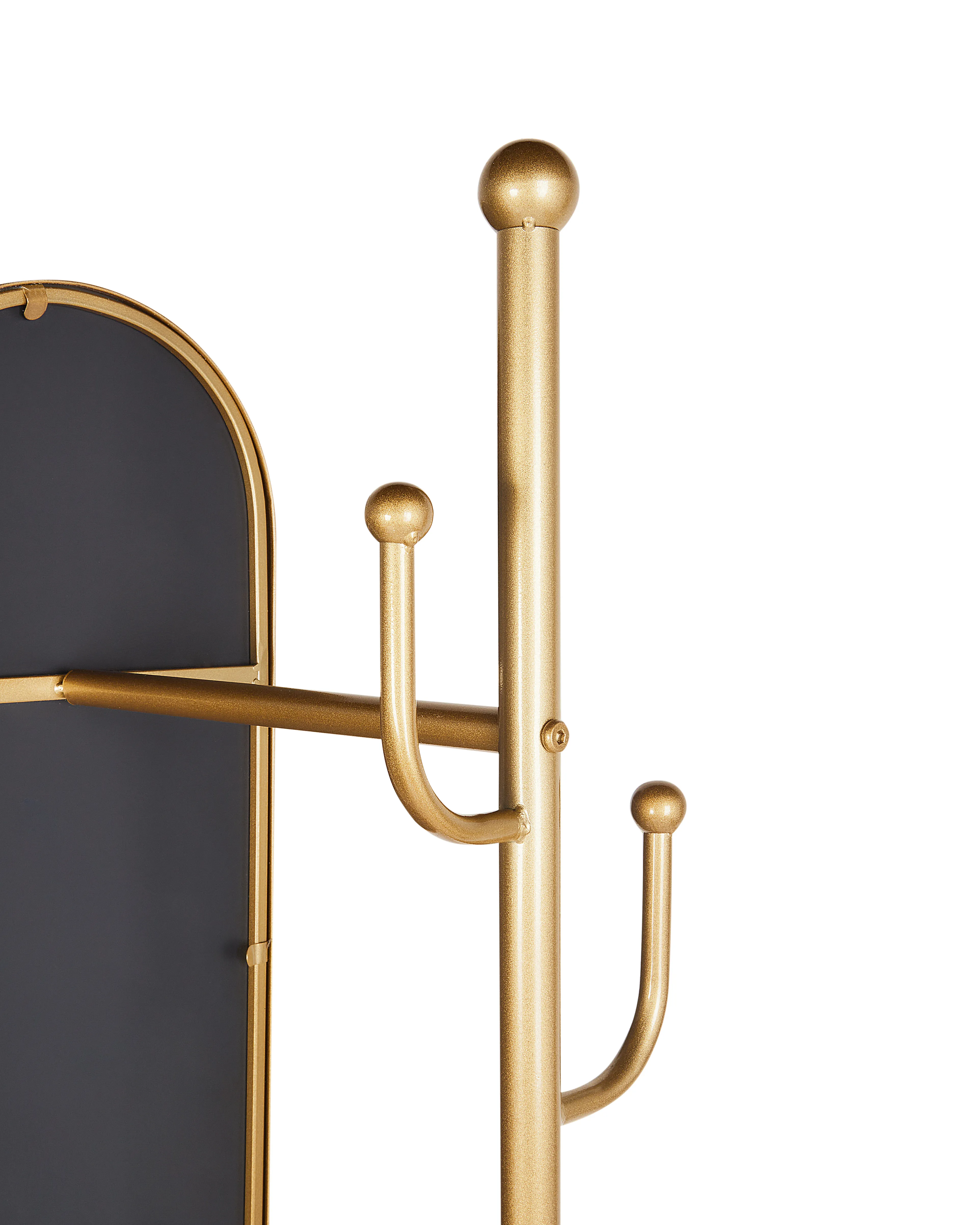 Kapstok met spiegel LORENA 172 cm Metaal Goud