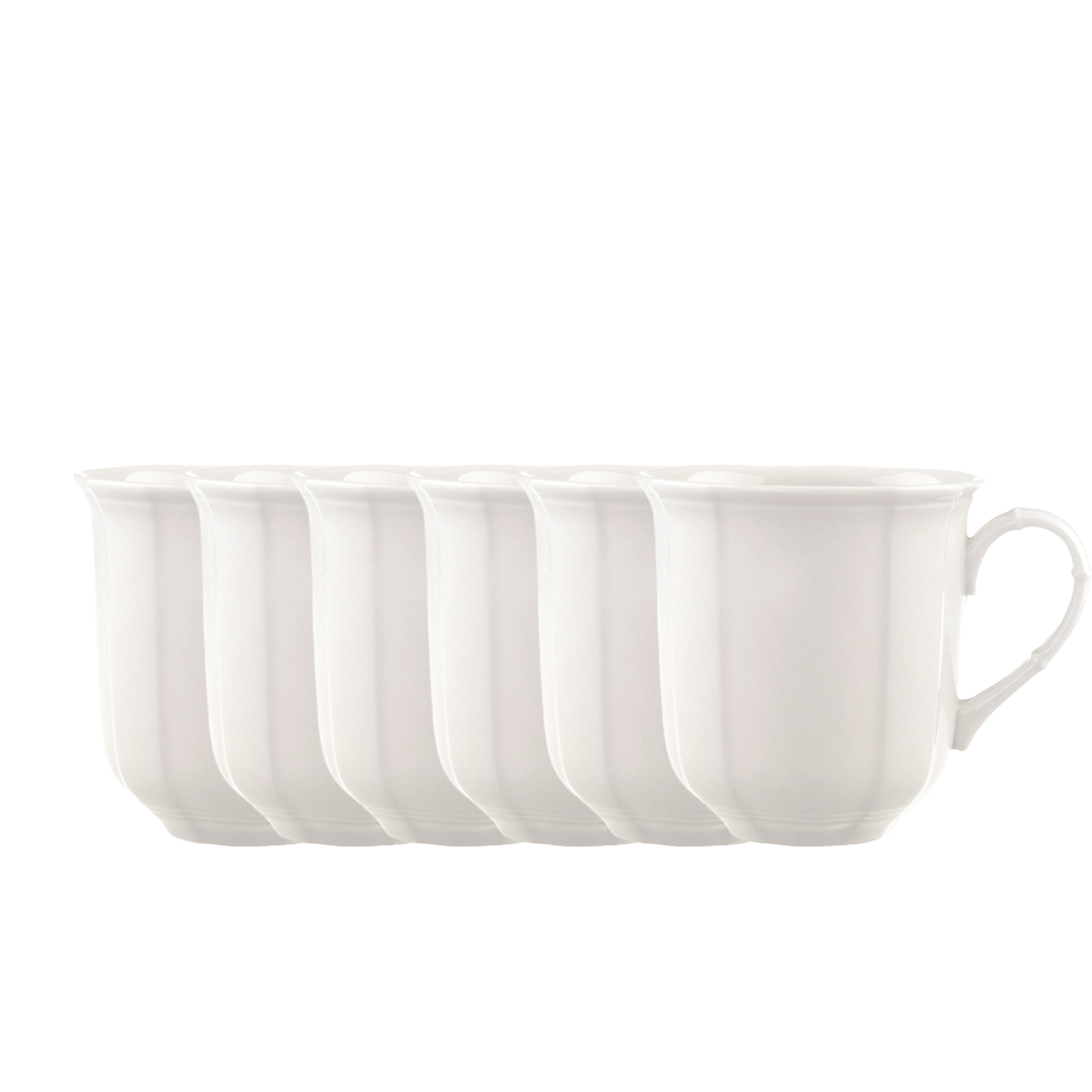 Manoir Mug White, Premium Porcelain