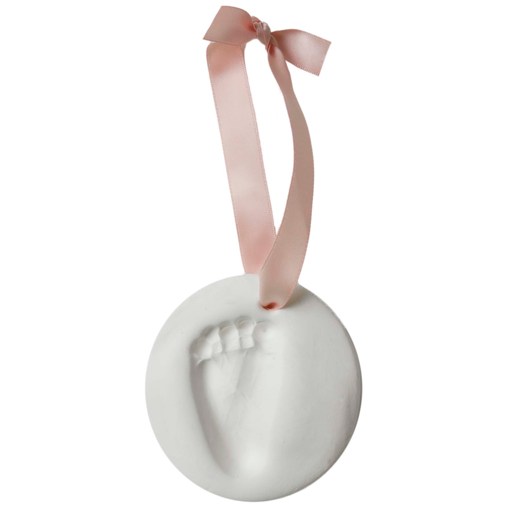 Prénatal gipsafdruk hanger wit