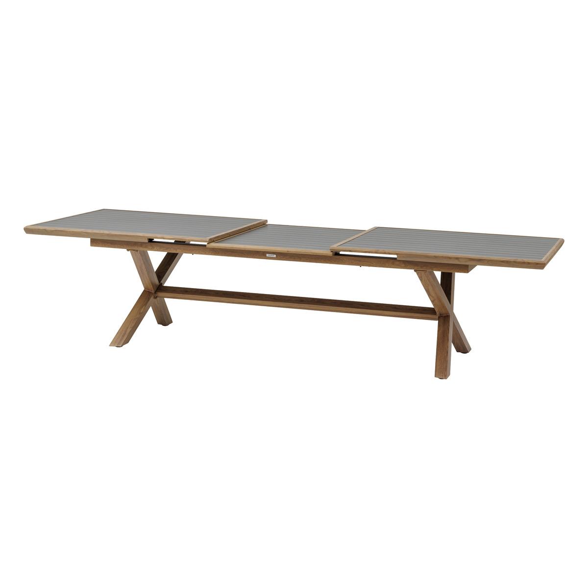 TABLE AXIOME EXTENSIBLE ALUMINIUM GRAPHITE HONEY 12 PLACES
