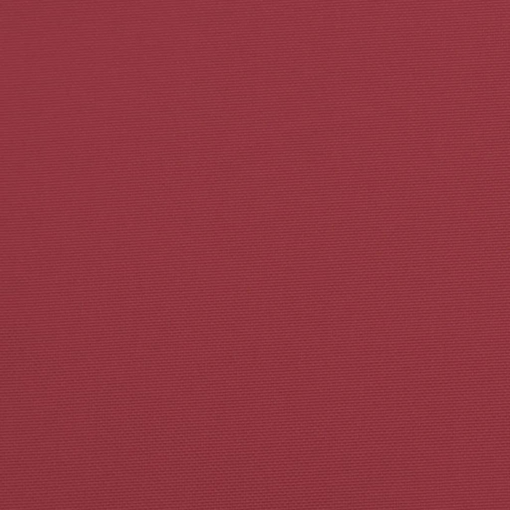 Coussin de banc de jardin rouge bordeaux 200x50x3 cm