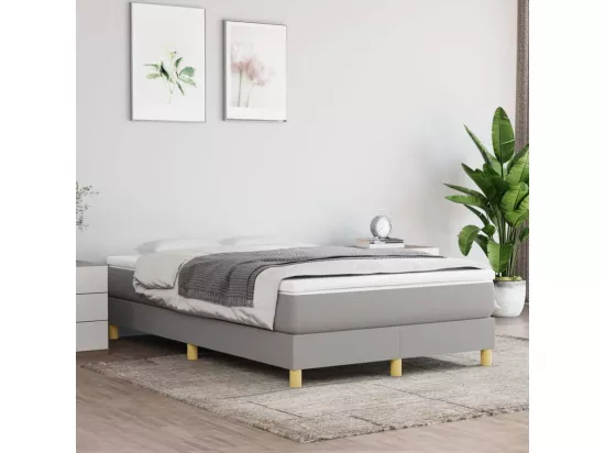 Sommier à lattes de lit Gris clair 120x200 cm Tissu