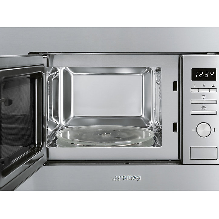 Four micro-ondes encastrable Universel 21L FMI020X Smeg inox