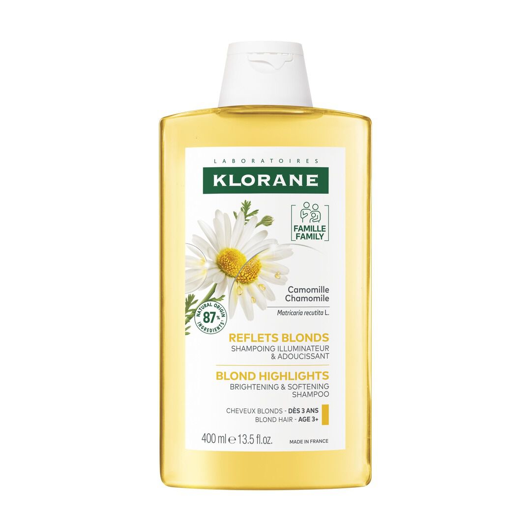 KLORANE  Champô Camomila Reflexos Dourado Cabelo Loiro - 400ml