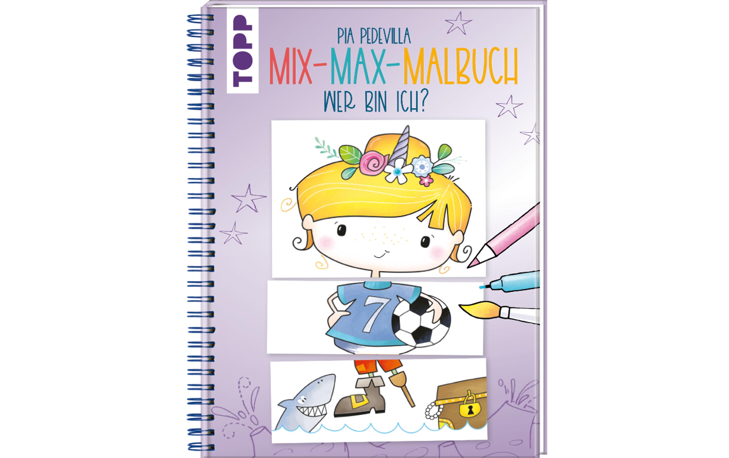 Malbuch Mix-Max Wer bin ich 48 SeitenWitzige und kreative Beschäftigung für Kinder