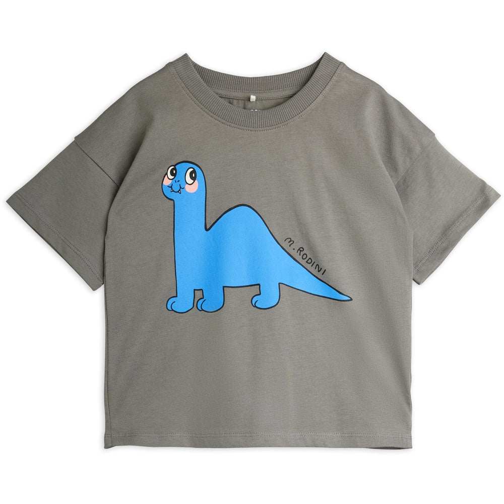 Køb Mini Rodini Grey Dino Sp Ss Tee