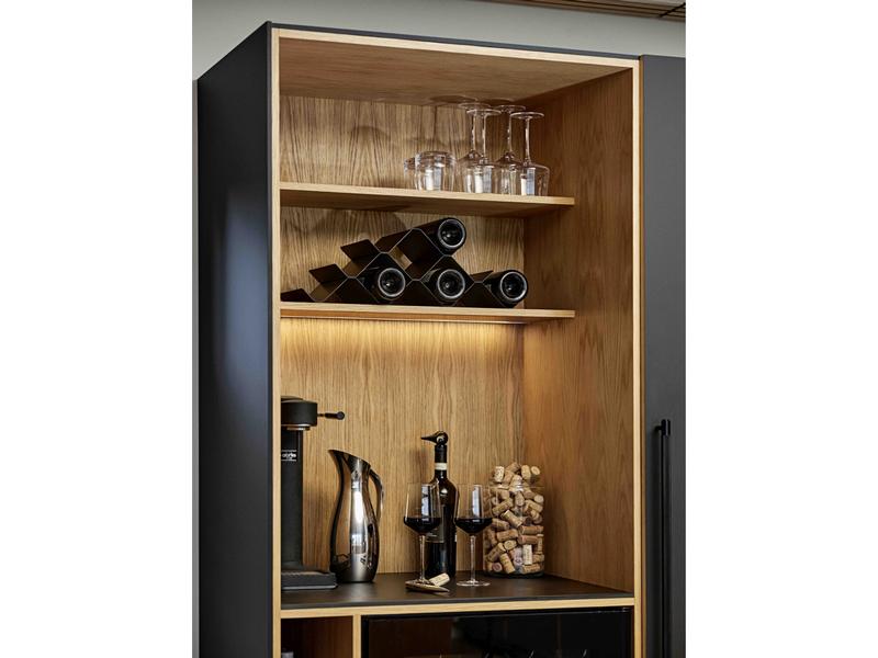 Zone Denmark Weinregal Rocks für 9 Flaschen, Schwarz Weinregal aus Metall