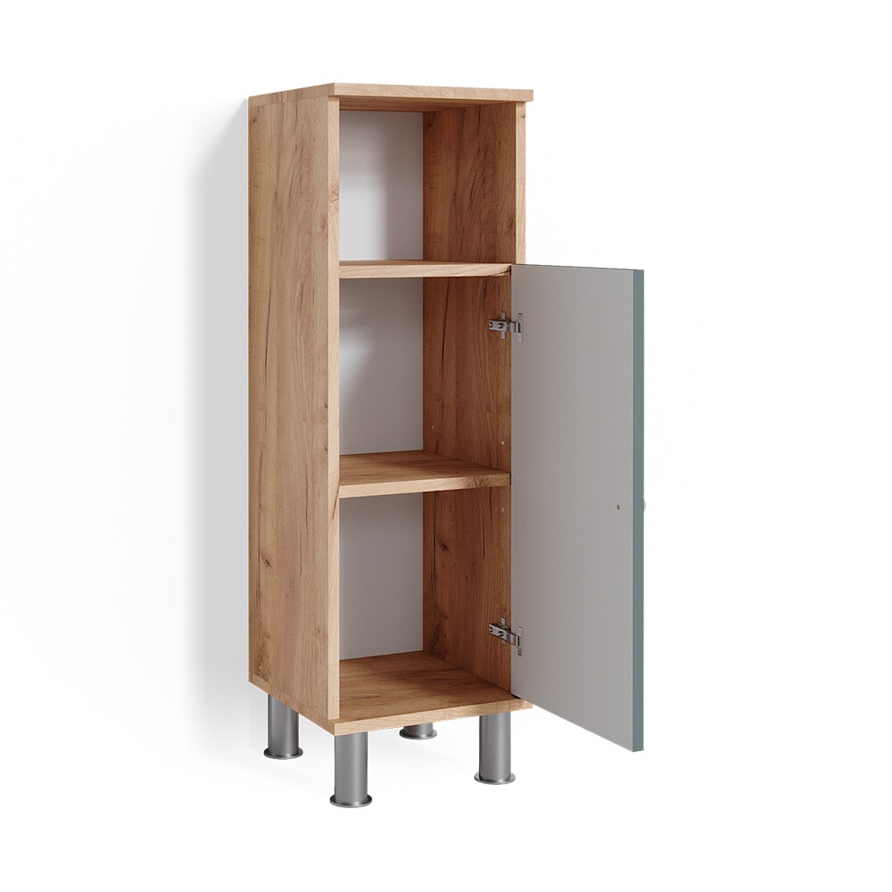 Vicco Midischrank Badschrank Badezimmerschrank Fynn Eiche Grün Regal Badmöbel