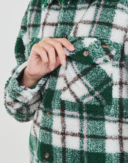 Volcom - SILENT SHERPA JACKET Verde / Blanco