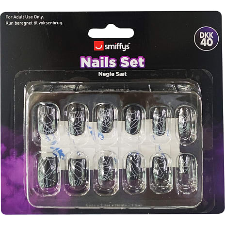 Halloween kunstige negle - flere varianter - assorteret
