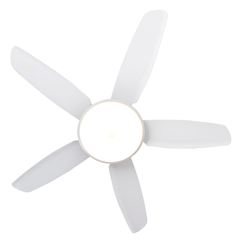 Plafondventilator wit 130cm incl. LED dimbaar met afstandsbediening - Vifte