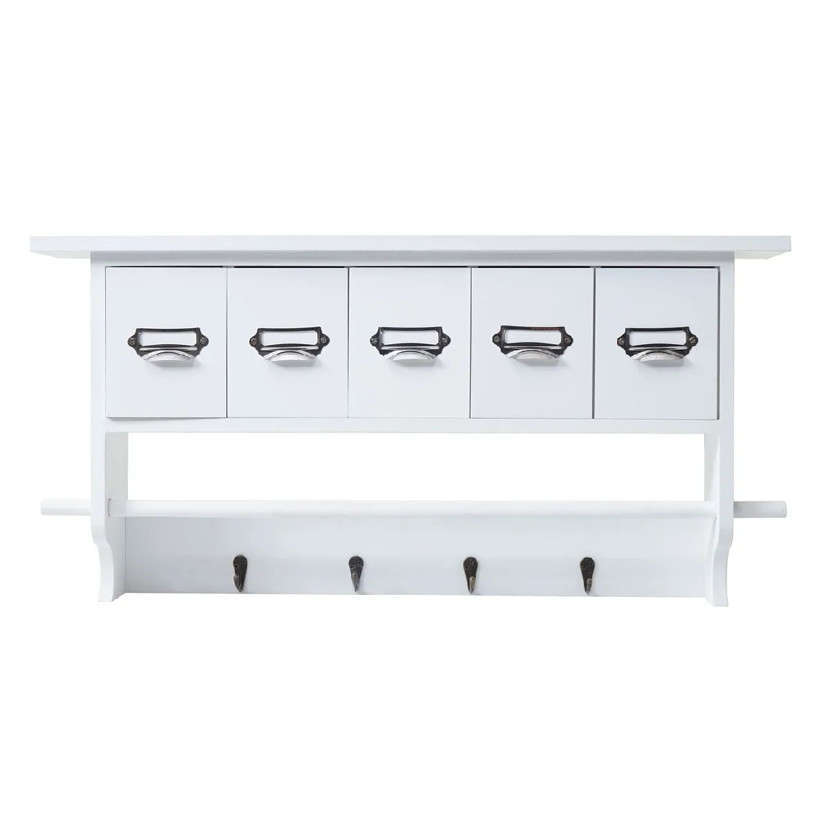 Mendler Garde-robe HWC-C49 - Blanc