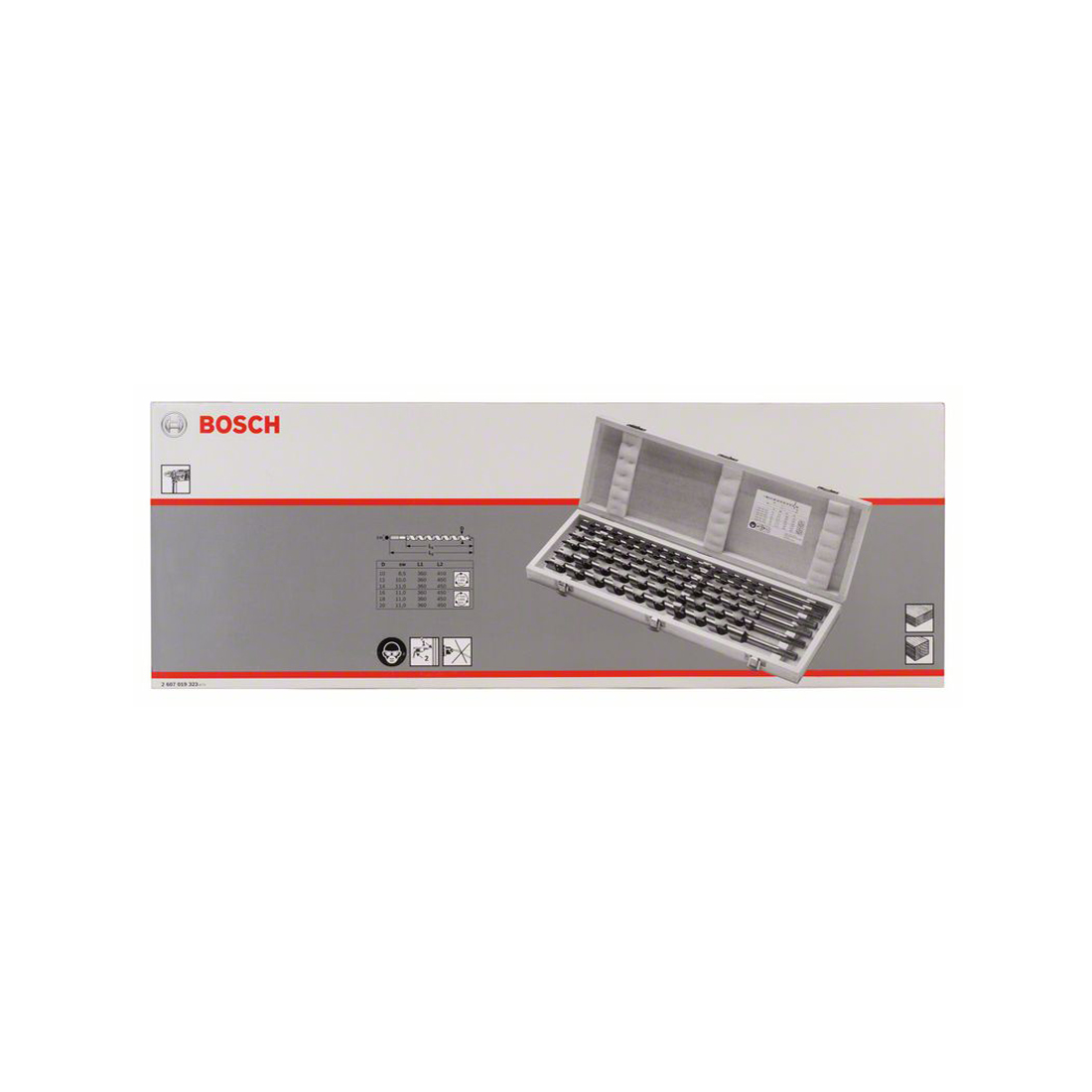 Bosch 6tlg. Schlangenbohrer-Set 235 mm