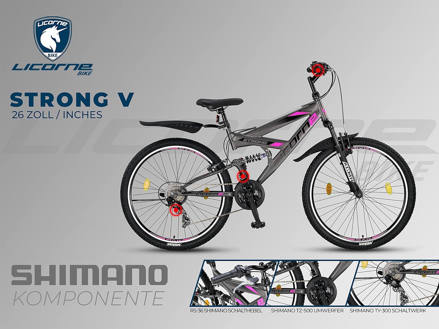 Bicicleta Licorne, bicicleta de montanha premium