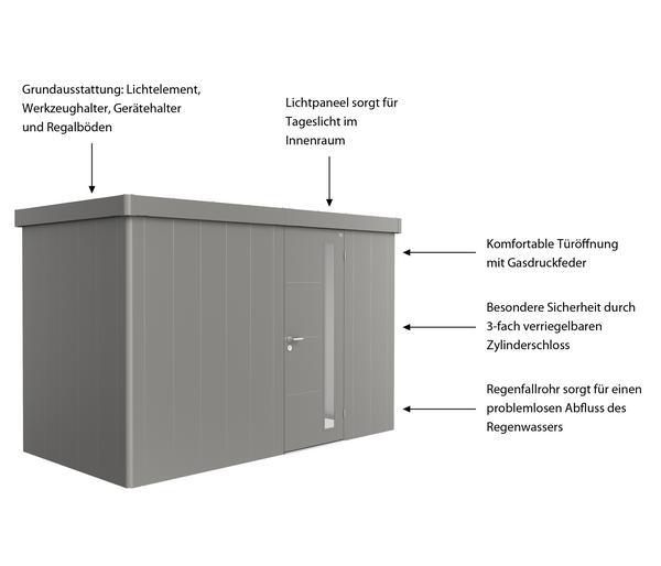 Biohort Gerätehaus Neo 1D, ca. B348/H222/T180
