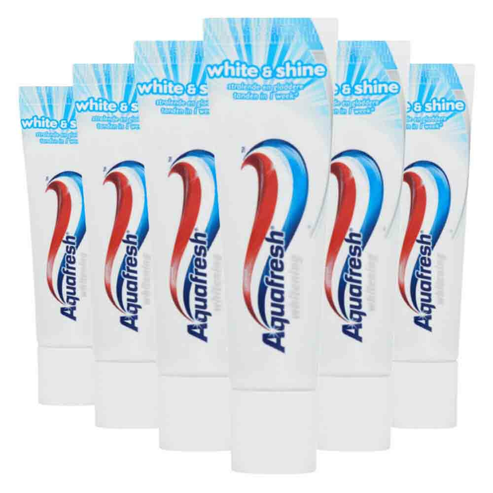 6x Aquafresh White Mini Tandpasta15 ml