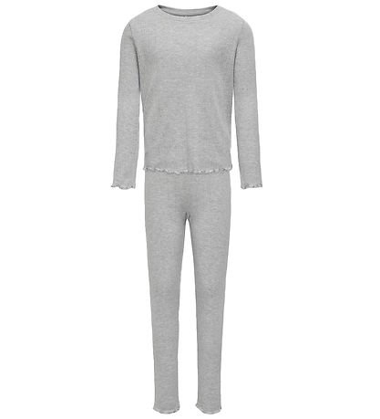Kids Only Loungewear S?t - Rib - KogMunte - Light Grey Melange m