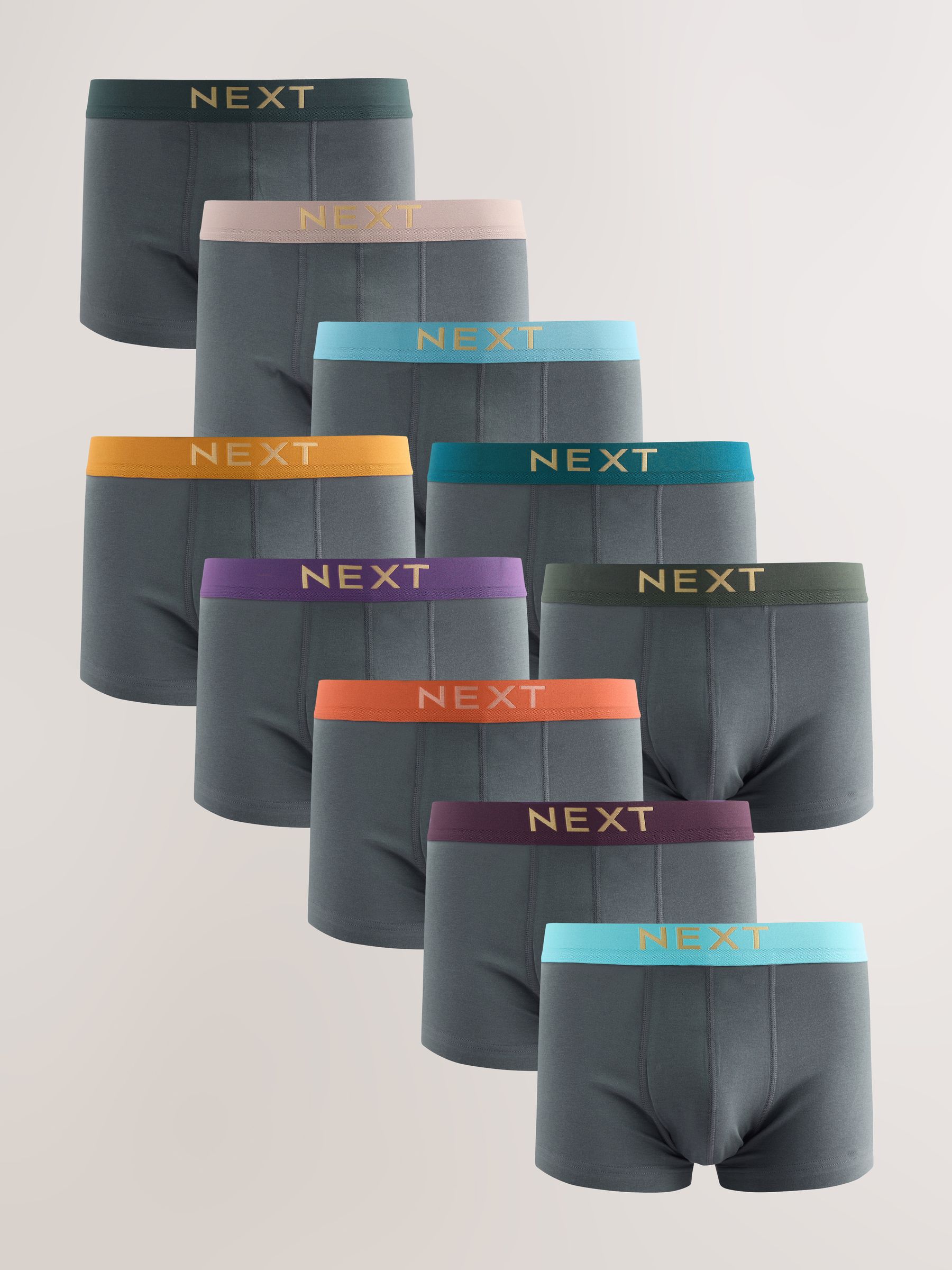 Grijze felle taillebanden - Hipster boxers van katoenrijke mix