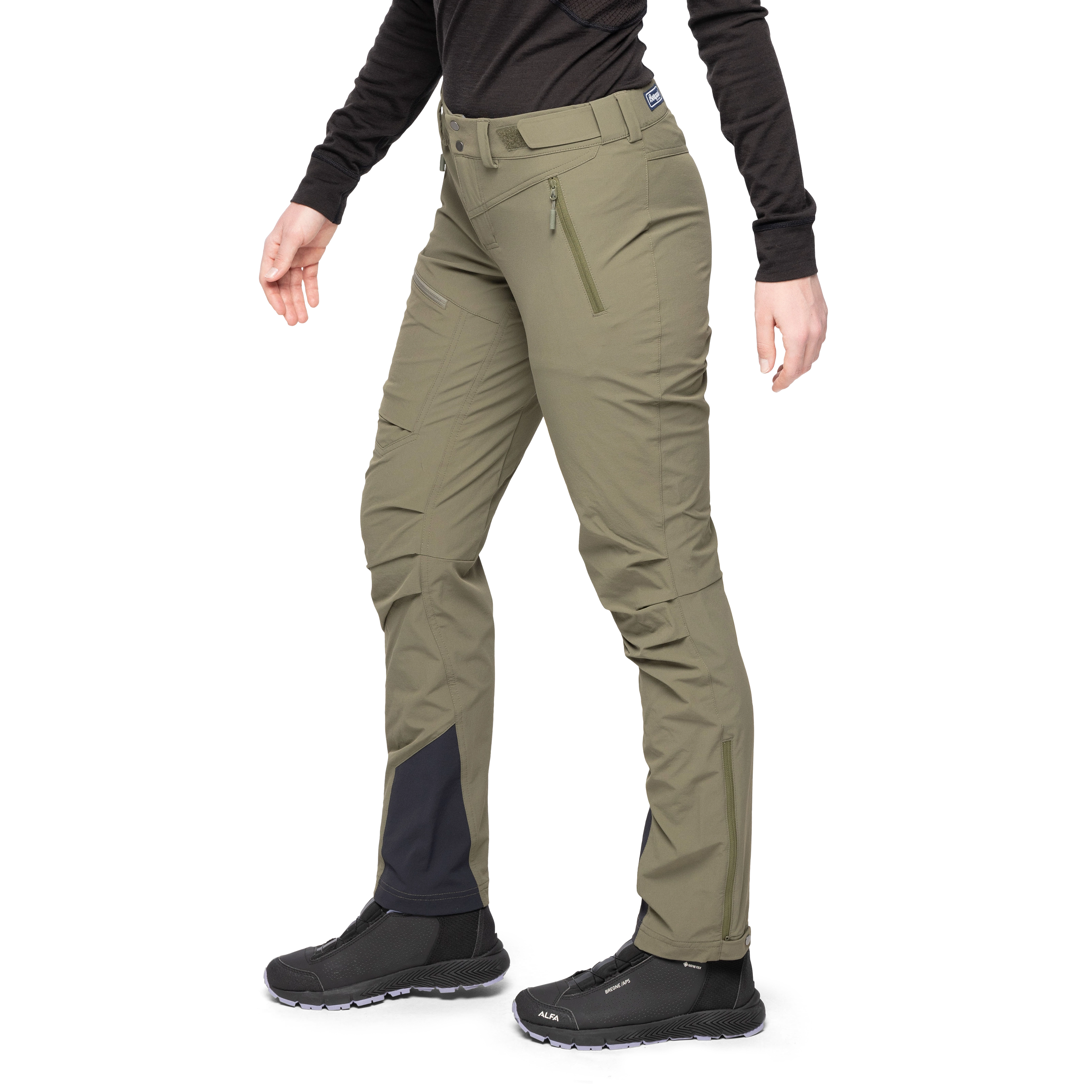 Breheimen Softshell W Pants Dark Green Mud